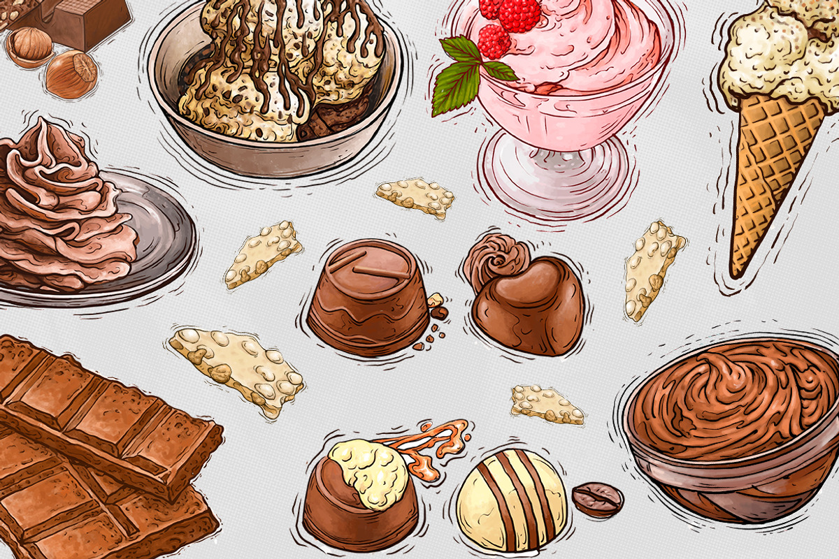 Ice Cream Watercolor Illustration, an Object Graphic by RMPL.std (Photo 2 of 4)