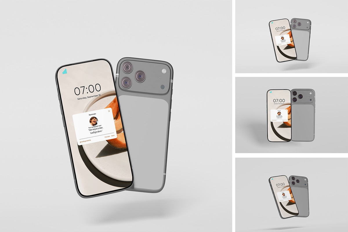 iphone 17 pro, an iPhone Mockup by kebunmockup (Photo 1 of 5)