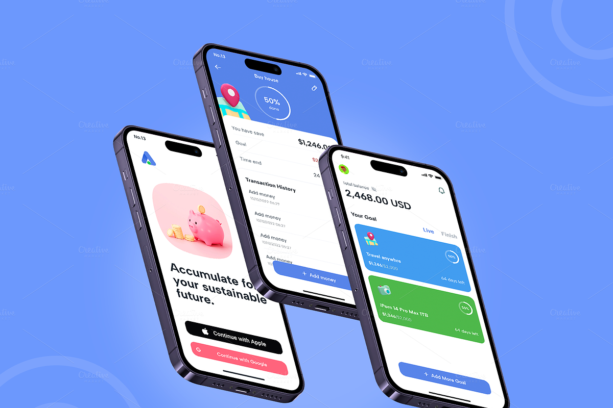 Ahorrar - Saving Goals Mobile App, an App Template by No.13 (Photo 1 of 3)