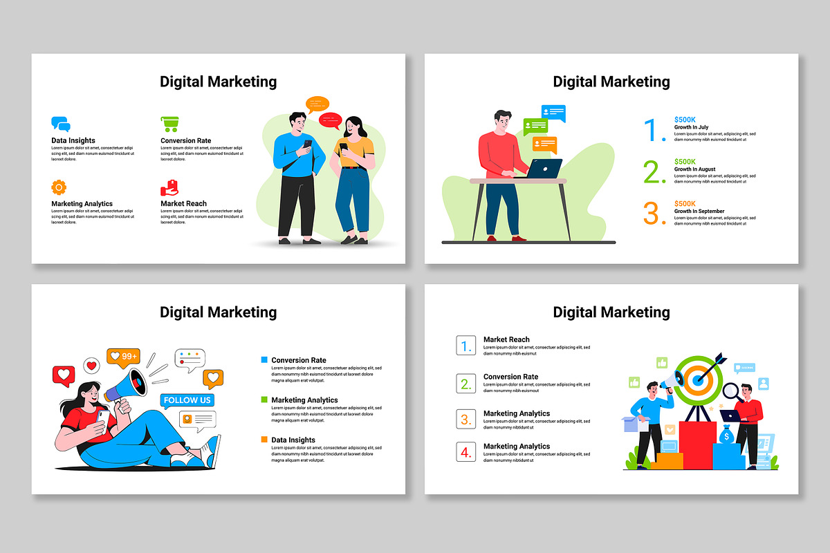 Digital Marketing Infographic, a Presentation Template by Mighty-Slide (Photo 5 of 5)