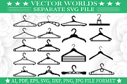 Clothes Hanger Svg, Hanger Svg, an Object Graphic by VectorWorlds (Thumbnail 1 of 3)