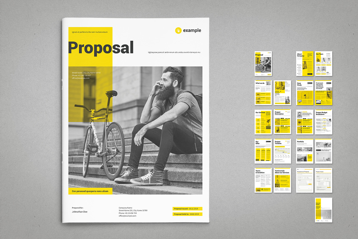 Proposal Bundle | 12 Items Vol. 2, a Brochure Template by TypoEdition (Photo 18 of 25)