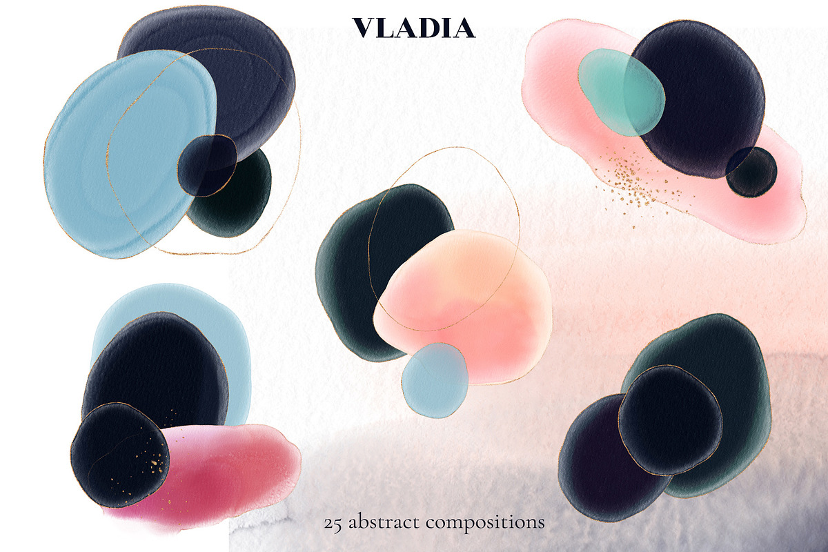 VLADIA watercolor abstract, a Texture Graphic by Salted Galaxy (Photo 5 of 11)