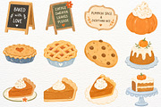 Pumpkin Spice Coffee Clipart Autumn, a Food Illustration by SugarCloudStudioArt (Thumbnail 5 of 6)