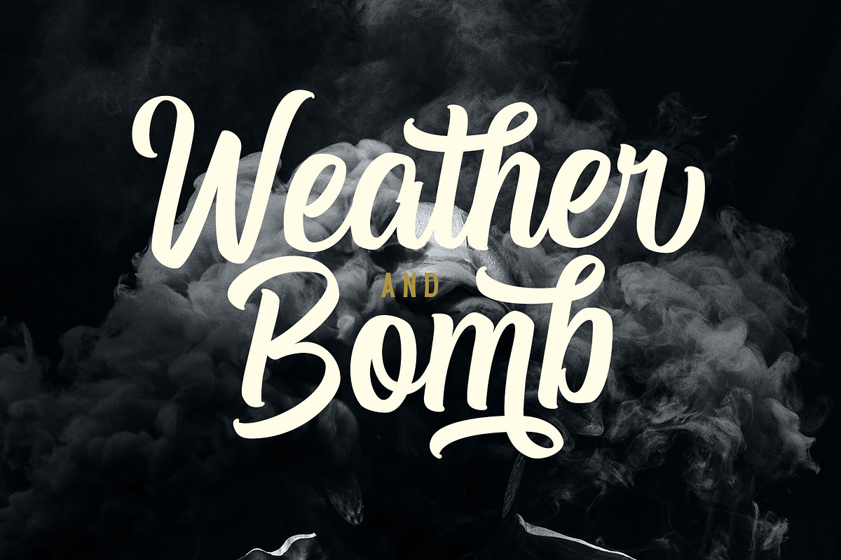 Under Weak Script Font preview 3