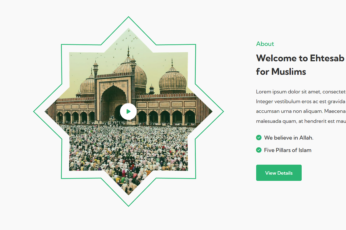 Ehtesab - Islamic HTML Template, a HTML Template by Themesvila