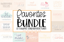 Favorites Font Bundle, Cute Fonts