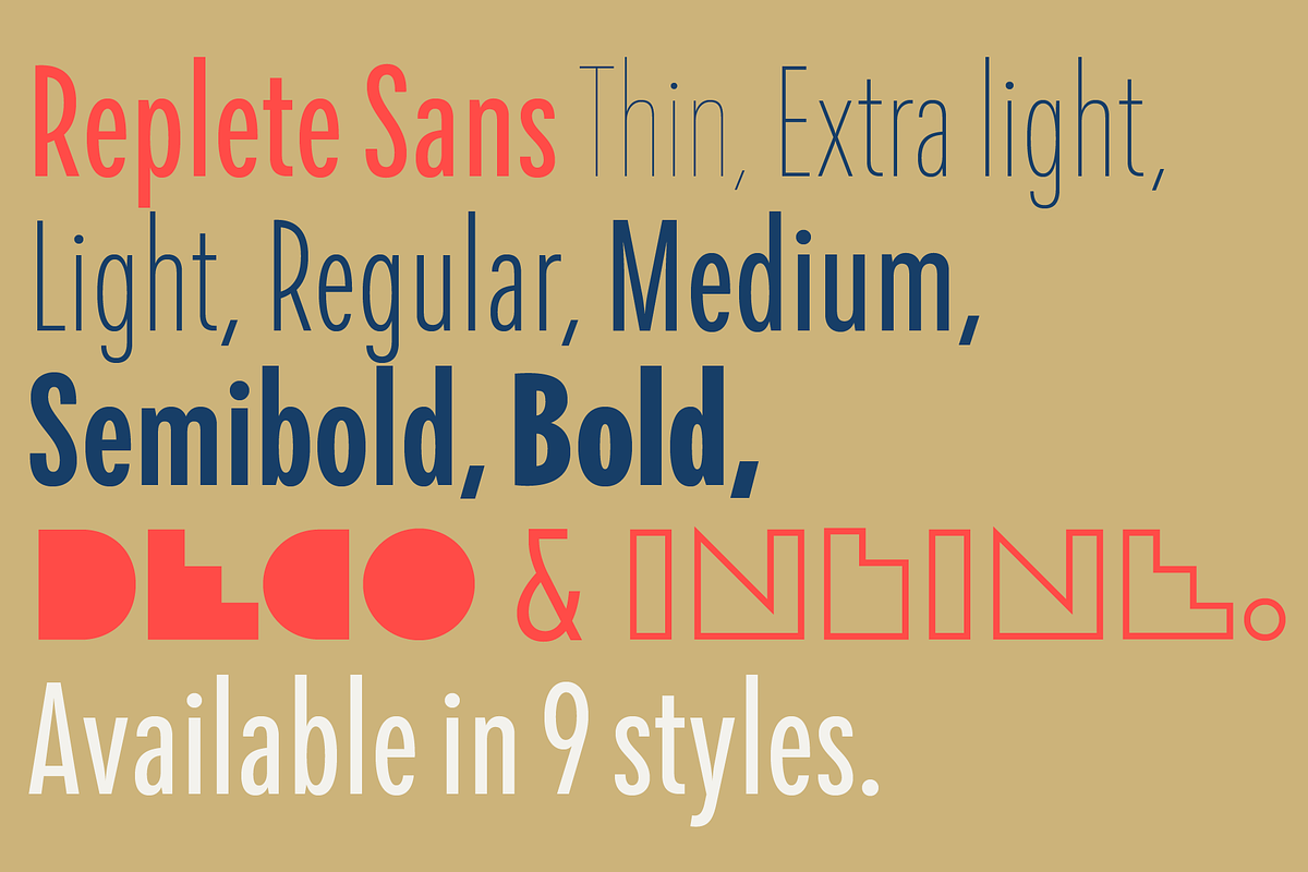 Replete Sans preview 4