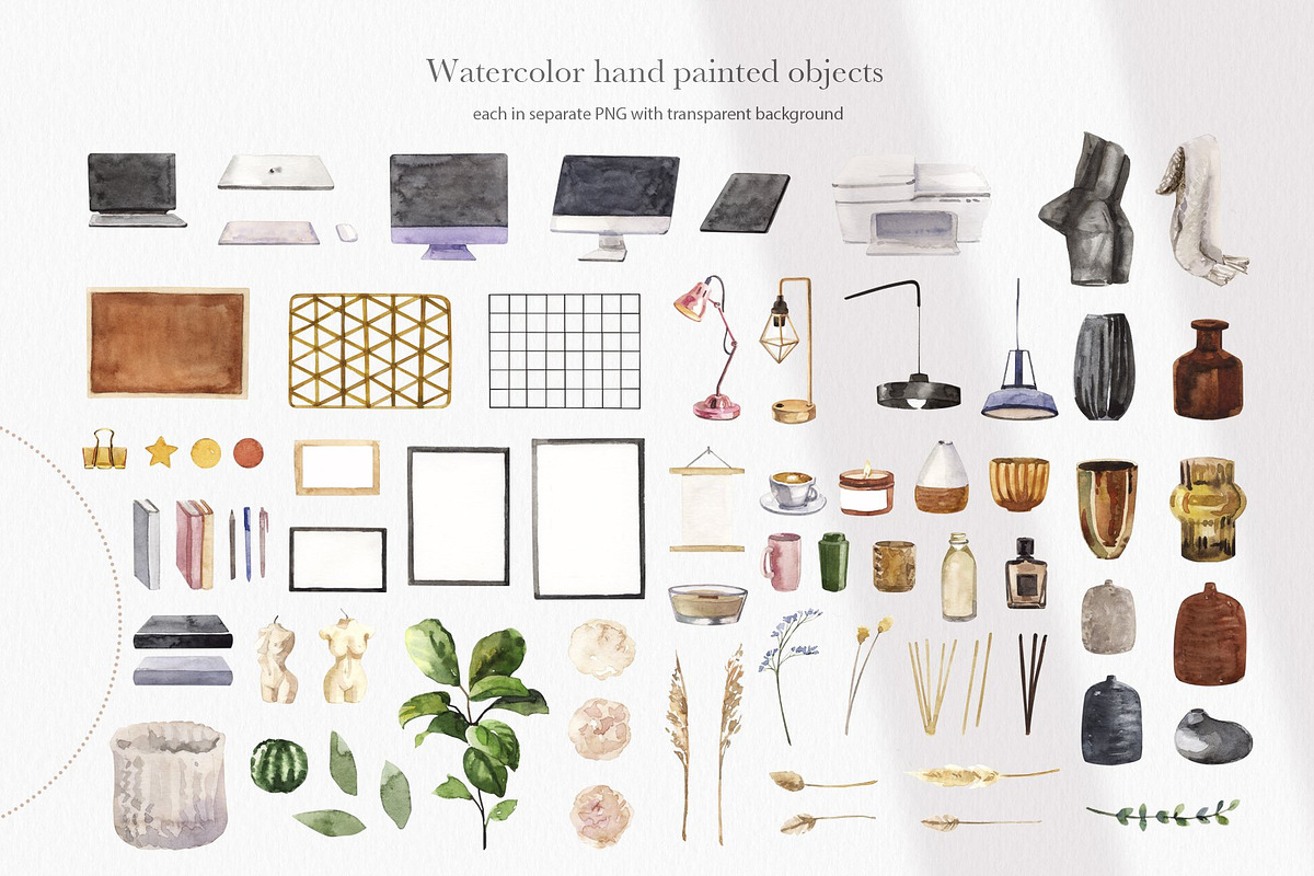 Home workplace interior creator, a Work Illustration by Volha Studio (Photo 5 of 10)