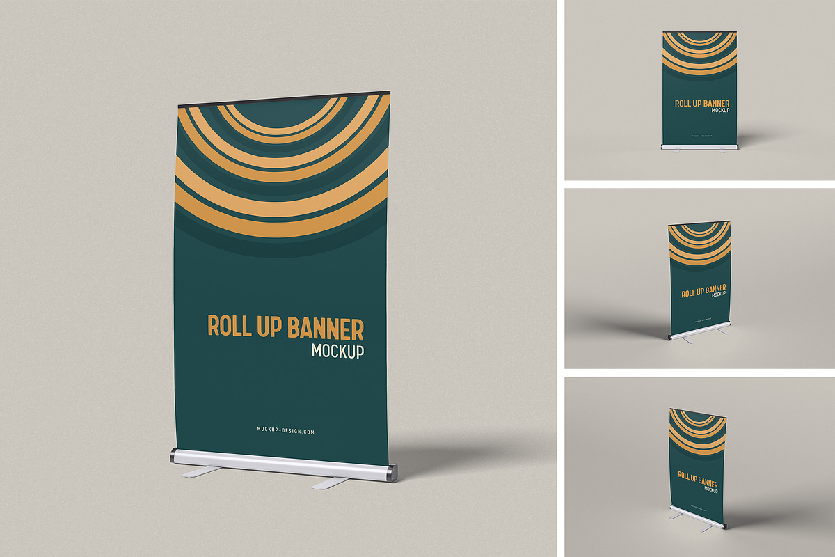 Roll Up Banner Mockup, an Advertising Mockup by Twins_studio926 (Photo 1 of 5)
