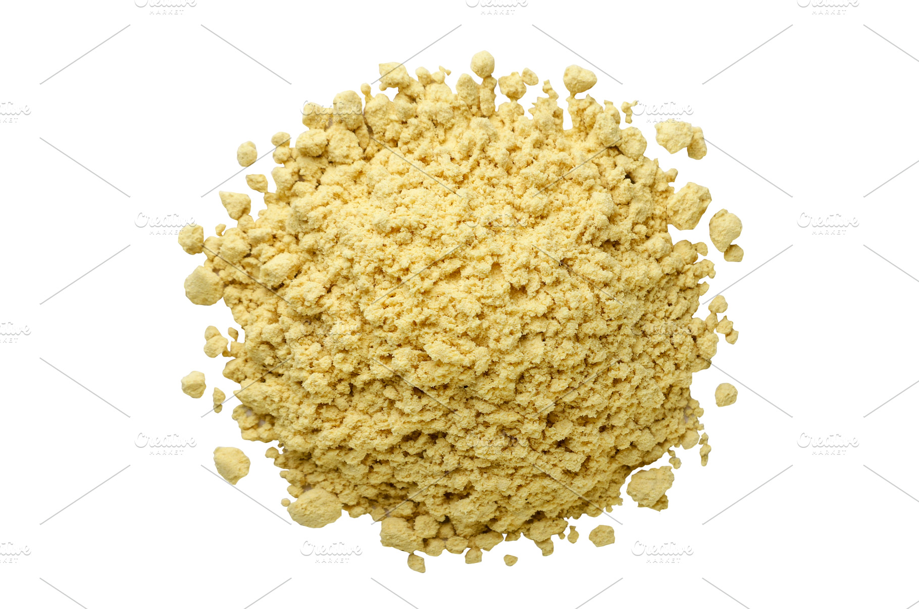 Pile of ground mustard cut out on a, a Food & Drink Photo by innakreativ