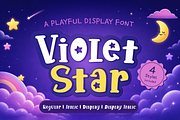 Violet Star - Playful Font, a Handwritten Font by Attype (Thumbnail 1 of 7)