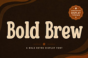 Bold Brew – Bold Retro Display Font, a Slab Serif Font by Wow Magic (Thumbnail 1 of 5)