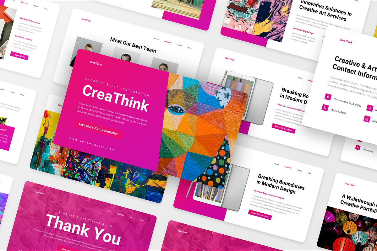 Creative & Art PowerPoint, a Presentation Template by Annora Studio (Photo 5 of 5)