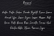 Ranormal Typeface Signature, a Script Font by Arendxstudio (Thumbnail 6 of 7)