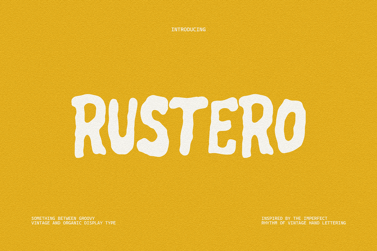 Rustero - Quirky Display font, a Handwritten Font by Typeparties (Photo 1 of 11)