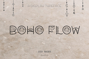Boho Flow font and symbols