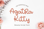 Agatha Kitty | Script Font, a Script Font by Suntype | Sunshine Std (Thumbnail 1 of 7)