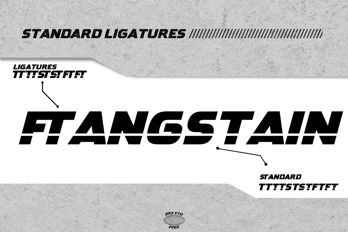 Gerad - Industrial Modern Font, a Sans Serif Font by Drizy (Photo 4 of 9)