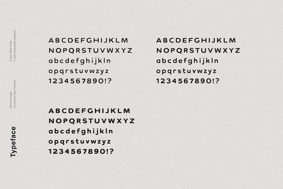 Milne Rounded - A Bold Sans Serif, a Sans Serif Font by Cassandra Cappello (Photo 8 of 9)