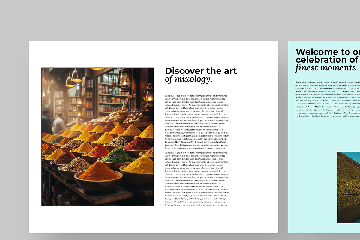 Journey magazine, editorial design preview 2