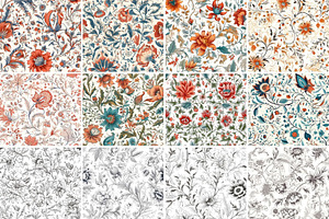 Floral Pattern, Flower Background 5