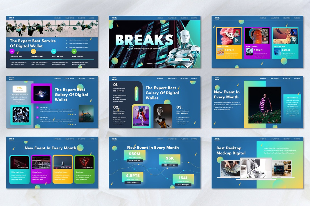Utily - Digital Wallet Powerpoint, a Templates & Theme by Dhabee (Photo 5 of 8)