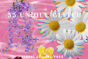Pride Glitch Floral Collage Kit, an Object Graphic by Neon Wild (Thumbnail 7 of 12)