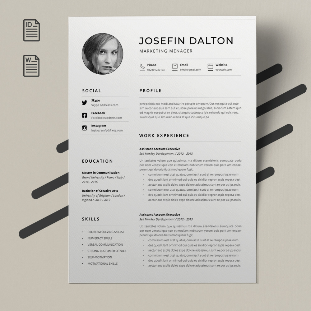 Word Resume Template, a Resume Template by Estartshop