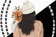 Watercolor Autumn Fall Clipart (PNG), a Seasonal Illustration by DesignBTF (Thumbnail 6 of 6)