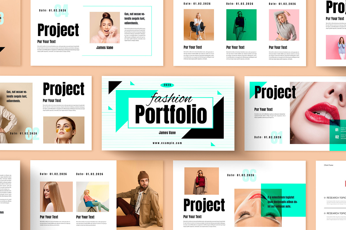 Fashion Portfolio Presentation, a Presentation Template by ContestDesign (Photo 1 of 5)