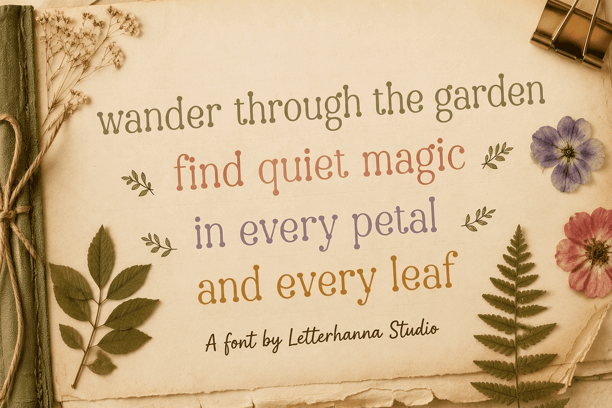 Beadcharm: Weird and Wonderful Font, a Serif Font by Letterhanna Studio (Photo 4 of 9)