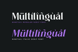 Ninetail Serif Font