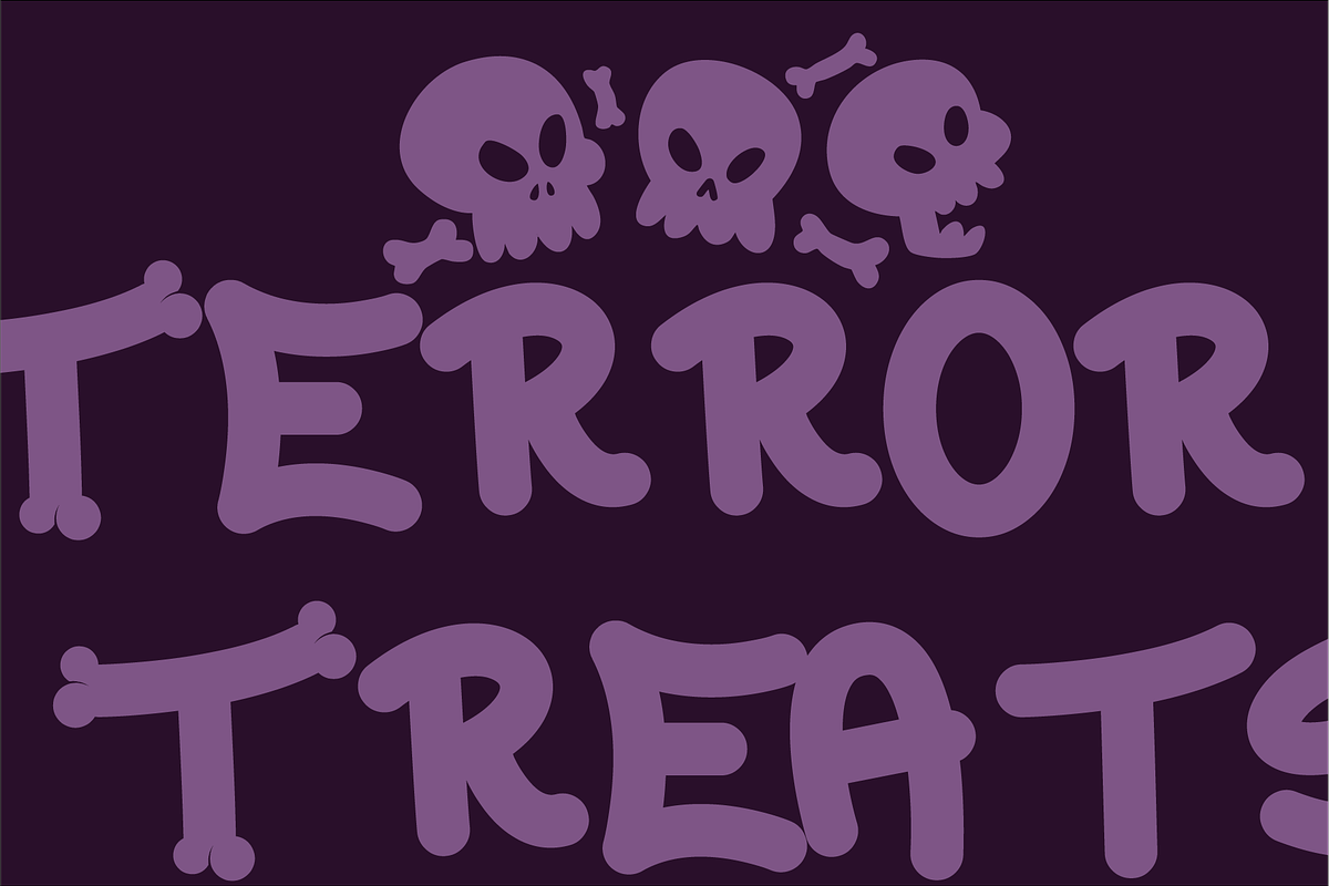 Elastic Bones - Halloween Font, a Handwritten Font by Berdansabersama (Photo 3 of 8)