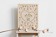 Vintage frames & flowers, a Decorative Illustration by Tkoko vectors & patterns (Thumbnail 5 of 5)