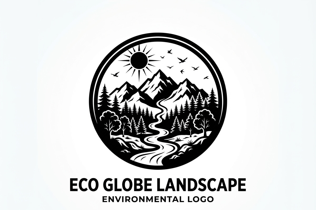 60 Eco Globe Landscape Silhouette, a Technology Illustration by Amazin_art (Photo 18 of 29)