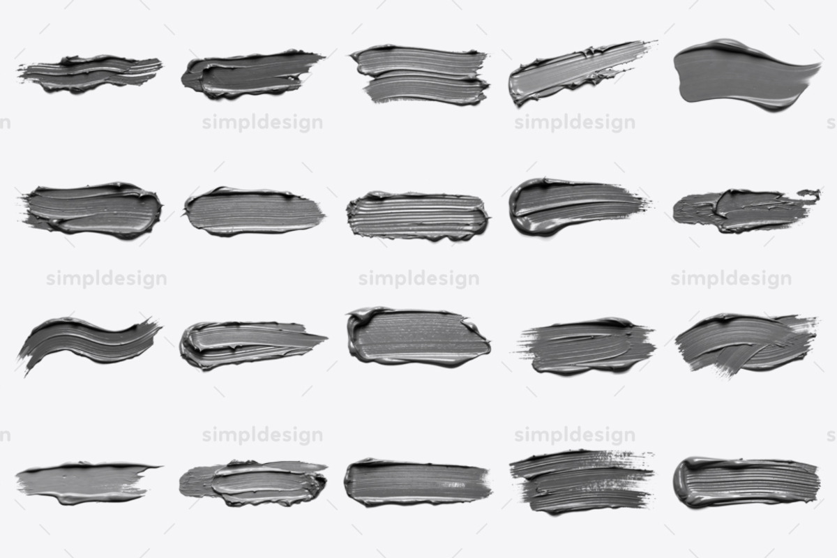 30 Impasto Paint Photoshop Brushes, a Brush Add-On by SimplDesign (Photo 2 of 3)