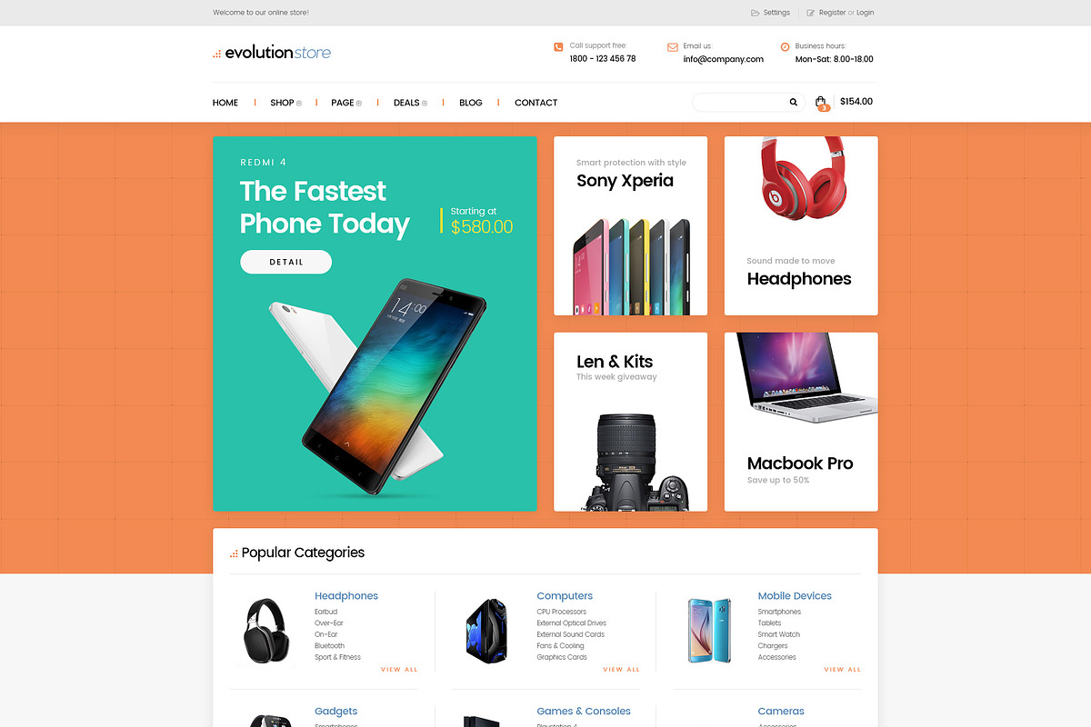Evolution - Magento 2 Theme- 18 Demo, a Websites & App Template by Puzzthemes (Photo 3 of 12)
