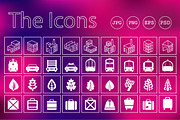 Set of different icons, an Outline Icon by AlexZeL (Thumbnail 1 of 7)