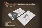 Beauty Salon Business Card, a Business Card Template by audeemirza (Thumbnail 1 of 5)