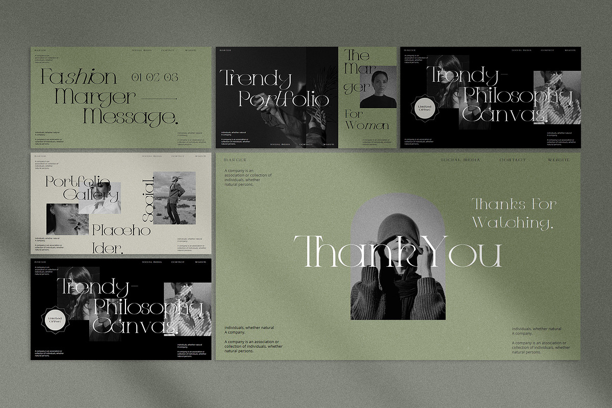 Marger Presentation Template preview 7