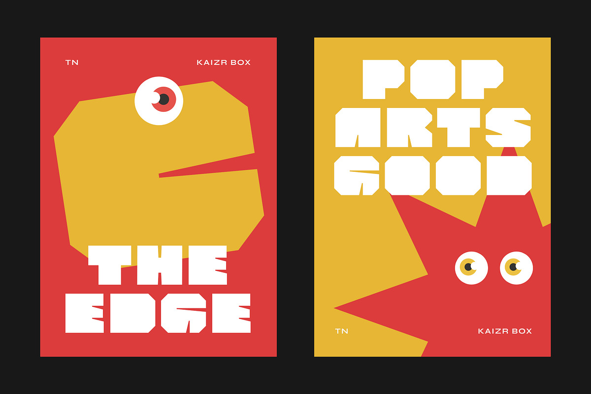 Kaizr Box -  Modern Bold Boxy Logo, a Sans Serif Font by Typia Nesia (Photo 5 of 12)