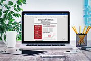 Company Fact Sheet | Word & Indesign, a Flyer Template by obayes (Thumbnail 4 of 4)