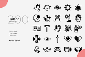 Tattoo Duotone Icons