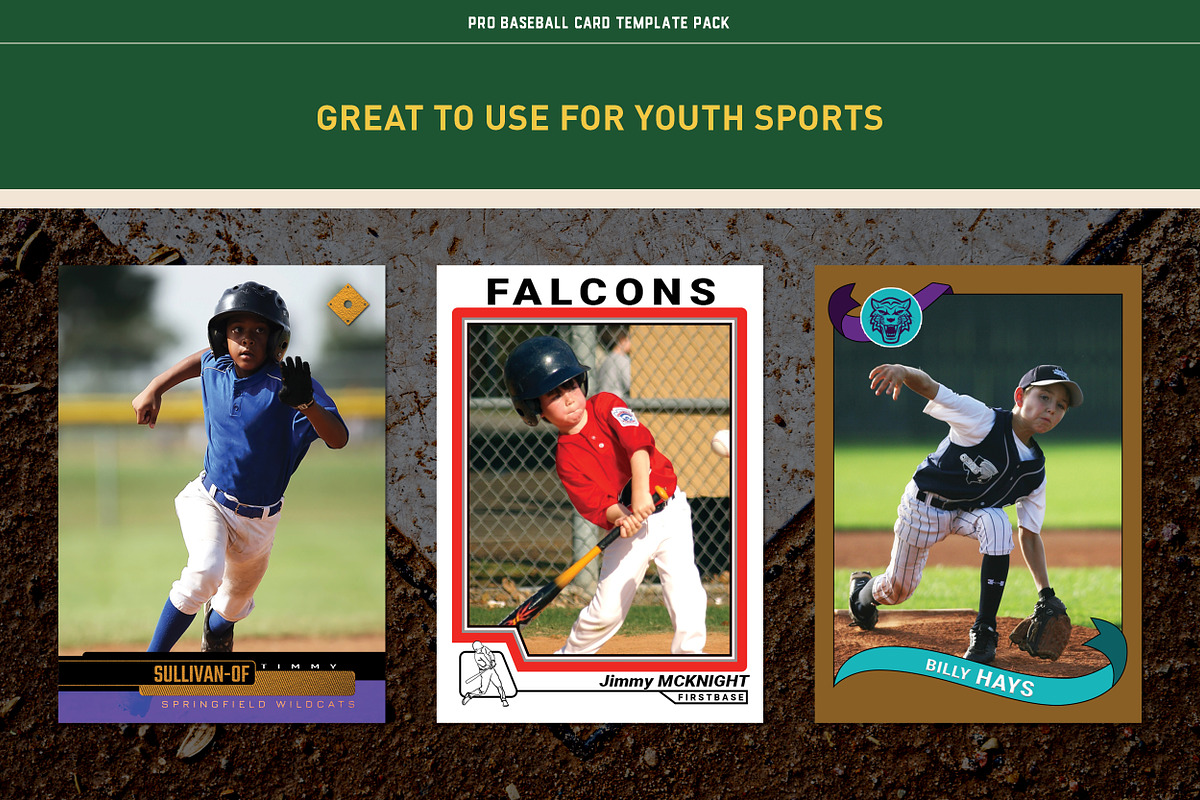 2000's Pro Baseball Card Templates, a Card Template by Chris Weibring (Photo 11 of 12)