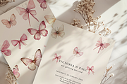Watercolor Butterflies & Bows, a Decorative Illustration by ThaismotaCreativeCo (Thumbnail 4 of 6)