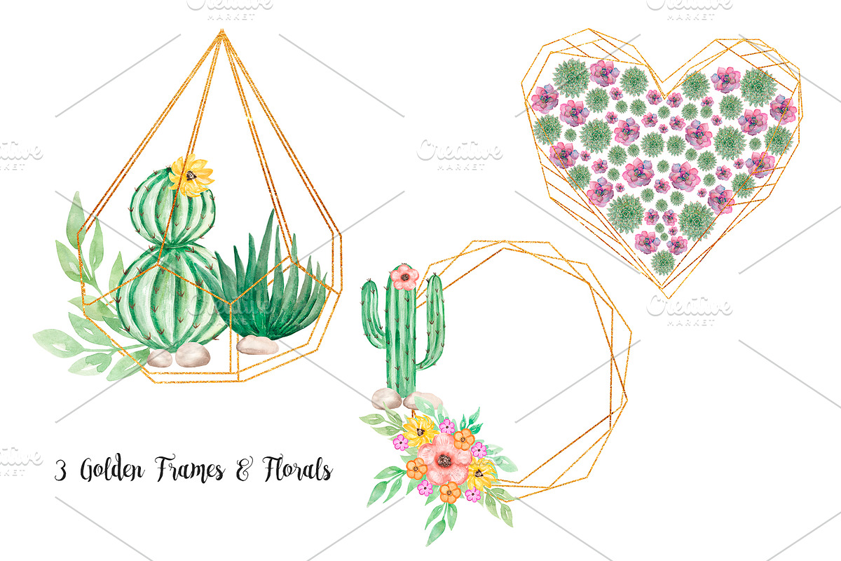 Watercolor Mexican Llamas & Cacti, an Animal Illustration by MayaNavits (Photo 9 of 12)