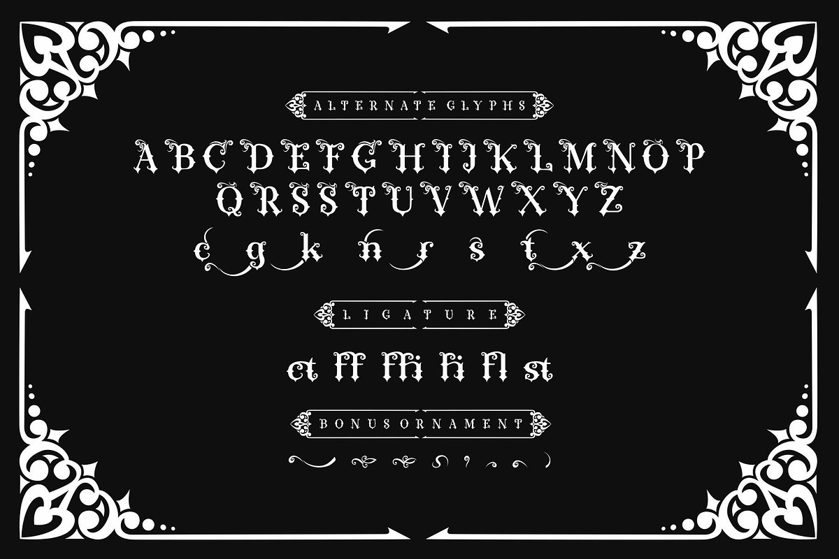 Queenix Font, a Blackletter Font by nIznaztype (Photo 6 of 6)