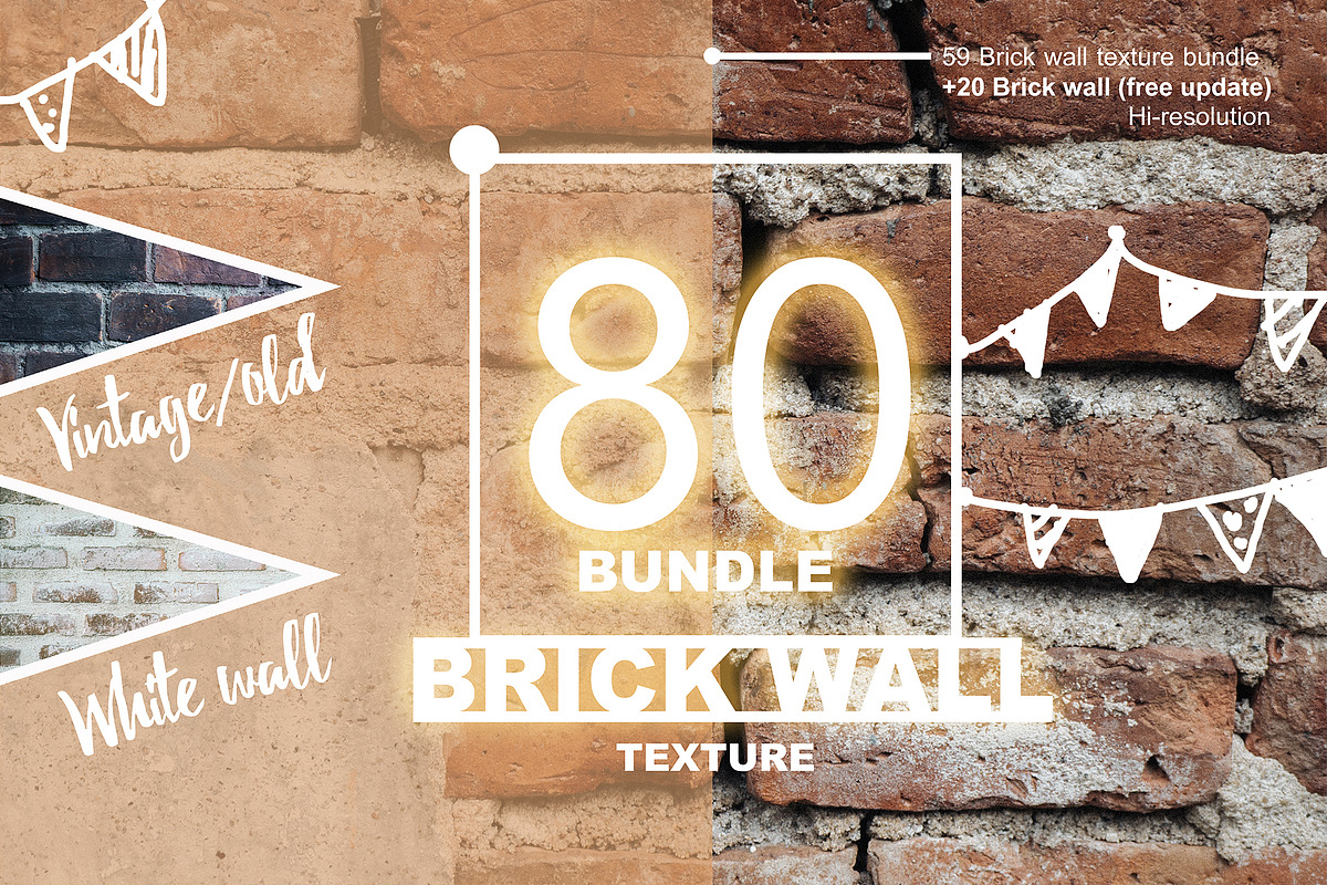 59 Brickwall texture + 20free update, a Texture Graphic by photo3idea (Photo 1 of 9)