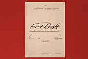 First Draft - Rough Handwritten Font, a Handwritten Font by AndrewPixelType (Thumbnail 1 of 13)